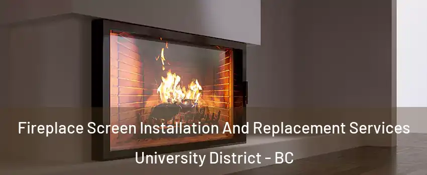 Fireplace Screen Installation And Replacement Services University District - BC