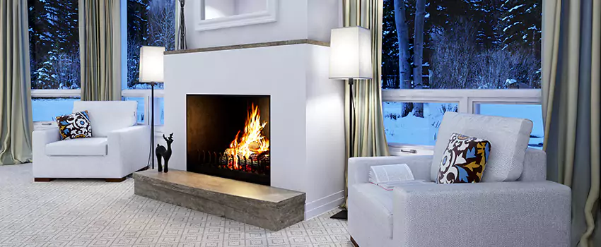 Metal Firebox Installation For Fireplace in Westwood Lake, BC