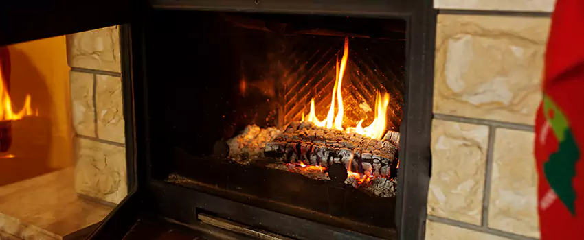 Commercial Prefabricated Fireplace Replacement in Westwood Lake, British Columbia