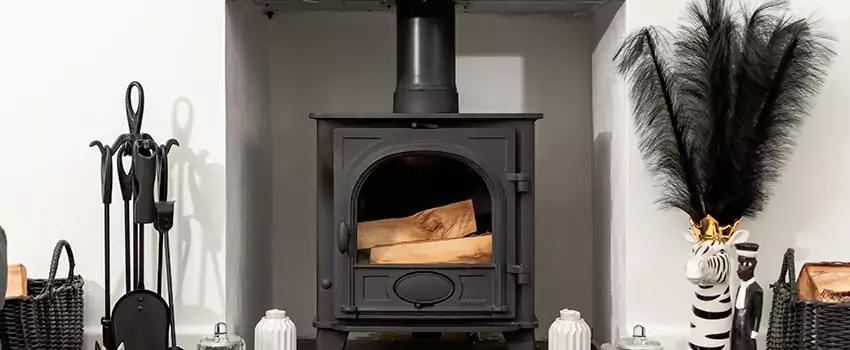 Thelin Hearth Products Providence Pellet Insert Fireplace Installation in Dover Bay, BC
