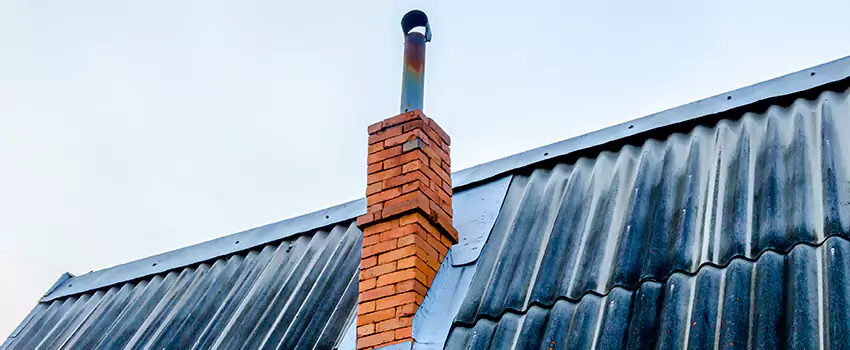 Aluminium Chimney Flashing Repair in Dover Bay, BC