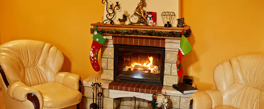 Fireplace Hearth Ideas in Dover Bay, British Columbia
